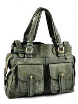 Sac � Main Jamin puech Vert croco AH11043