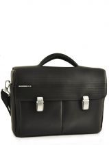Boekentas Mandarina duck Zwart biker 6PC02