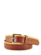 Ceinture Petits prix cuir Marron belt 1203