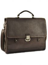 Serviette Texier Marron messenger 658