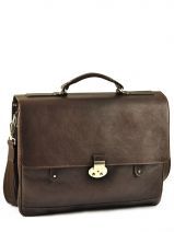 Serviette Texier Marron messenger 657