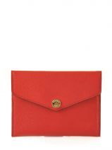 Porte Papiers Michael kors Rouge saffiano H1GSFT3L