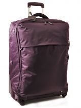 Valise 4 Roues Souple 72cm Lipault Violet original plume JPF4R027