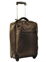 Valise 4 Roues Souple 55cm Lipault Marron original plume JPF4R020