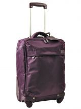Valise 4 Roues Souple 55cm Lipault Violet original plume JPF4R020