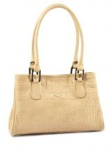 Sac � Main Nathan baume Blanc croco C12-14