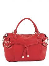 Cabas Lancaster Rouge mademoiselle boheme 572-16