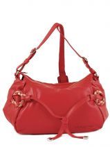 Sac Bandouli�re Lancaster Rouge mademoiselle boheme 572-15