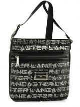 Sac Bandouli�re Lancaster Noir logo lurex 508-18