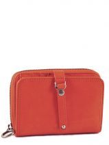 Porte Monnaie Lancaster Orange soft vintage 120-60