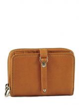 Porte Monnaie Lancaster Marron soft vintage 120-60