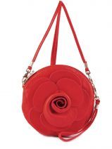 Sac Bandouli�re Petits prix cuir Rouge sauvage 1811