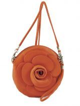 Sac Bandouli�re Petits prix cuir Orange sauvage 1811