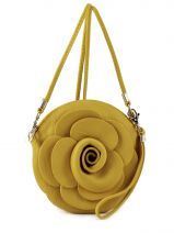 Sac Bandouli�re Petits prix cuir Jaune sauvage 1811