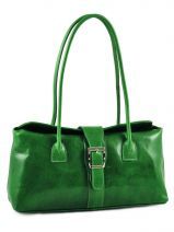 Sac � Main Petits prix cuir Vert collet 211
