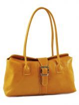 Sac � Main Petits prix cuir Jaune collet 211