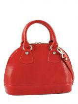 Sac � Main Petits prix cuir Rouge collet T15