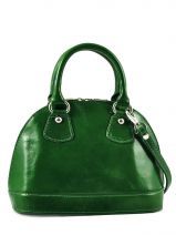 Sac � Main Petits prix cuir Vert collet T15