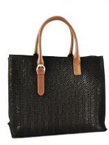 Sac � Main Etrier Noir cabas P801NAT