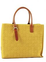 Sac � Main Etrier Jaune cabas P801NAT