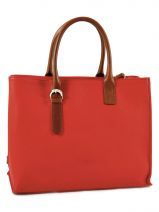 Sac � Main Etrier Rouge cabas G801NAT