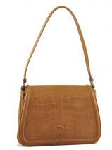 Sac � Main Nathan baume Marron croco C12-03