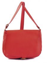Sac Bandouli�re Petits prix cuir Rouge sauvage 1011