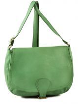 Sac Bandouli�re Petits prix cuir Vert sauvage 1011