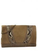 Pochette Ceremonie Sac De Soiree Abaco Marron python BELPY Pochette Ceremonie Sac De Soiree Abaco Marron python BELPY