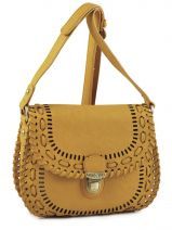 Sac Bandouli�re Nica Jaune lily NH1309