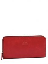 Porte Monnaie Woomen Rouge defile WDE901 Porte Monnaie Woomen Rouge defile WDE901
