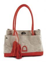 Sac � Main Etrier Rouge canvas ECA003