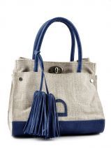 Sac � Main Etrier Bleu canvas ECA002