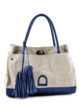 Sac � Main Etrier Bleu canvas ECA001