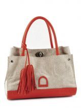 Sac � Main Etrier Rouge canvas ECA001