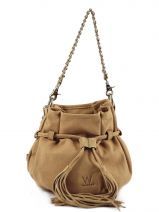 Sac Bandouli�re Woomen Marron velvet WVE002