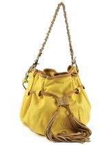 Sac Bandouli�re Woomen Jaune velvet WVE002