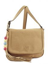 Sac Bandouli�re Woomen Marron velvet WVE001