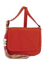 Sac Bandouli�re Woomen Orange velvet WVE001