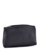 Trousse Petits prix cuir Bleu caviar G009