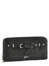 Porte Monnaie Guess Noir avera canvas VY333443