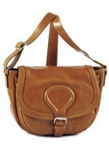 Sac Bandouli�re Sabrina Marron retro 10605