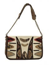 Pochette Ceremonie Sac De Soiree Abaco Blanc java ethnique PALETH