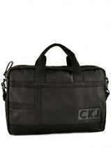 Porte Documents Calvin klein Noir total fabric CDV011