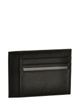 Porte Cartes Calvin klein Noir soft nappa KM1046