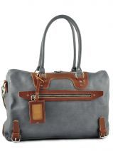 Sac Porte Main Florian denicourt Bleu laredo 023