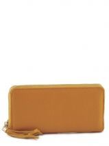 Porte Monnaie Petits prix cuir Jaune caviar 33C