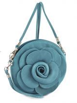 Sac Bandouli�re Petits prix cuir Bleu sauvage 1811