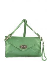 Pochette Ceremonie Sac De Soiree Petits prix cuir Vert sauvage 1813