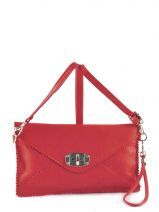 Pochette Ceremonie Sac De Soiree Petits prix cuir Rouge sauvage 1813